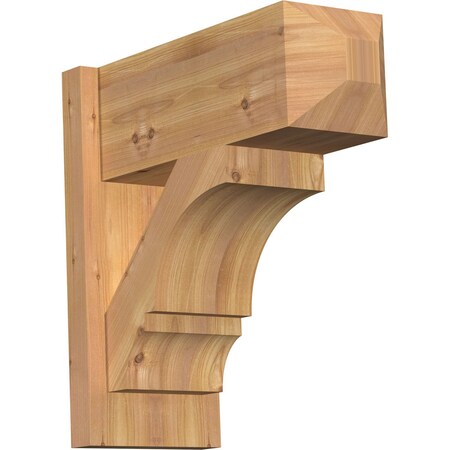 Ekena Millwork Balboa Smooth Craftsman Outlooker, Western Red Cedar, 7 1/2"W x 18"D x 18"H OUT08X18X18BOA04SWR